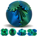 SANSGOUP Gear Sphere 3D Printed Fidget Toy – Steampunk Whirling Wonder Gear Ball (Green)