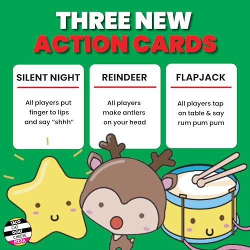 Santa Cookie Elf Candy Snowman Christmas Edition Card Game – Fast-Paced Holiday Fun for Families, Kids, Teens, and Adults (2-8 Players)