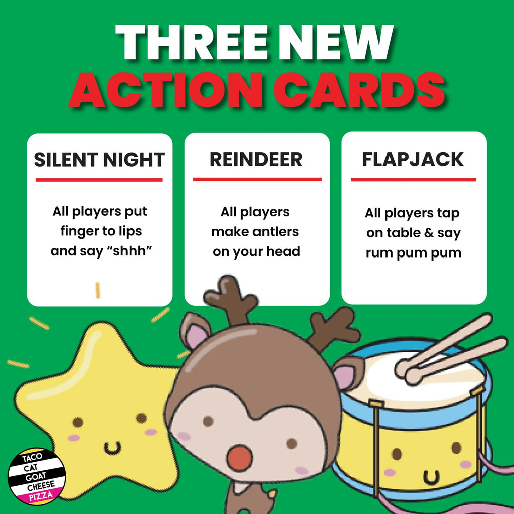 Santa Cookie Elf Candy Snowman Christmas Edition Card Game – Fast-Paced Holiday Fun for Families, Kids, Teens, and Adults (2-8 Players)