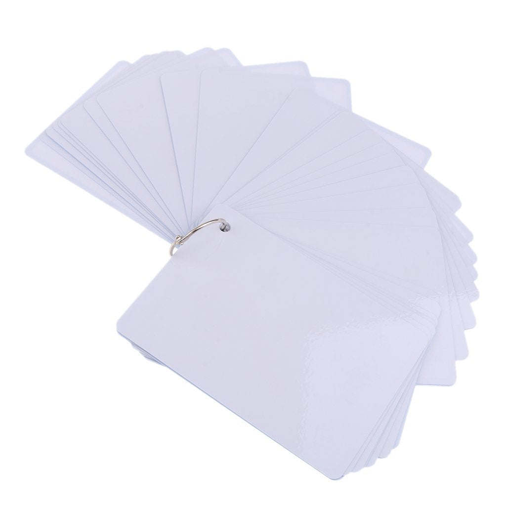 SANTSUN 47 Adjectives Flashcards for Toddlers – Mini Size, with Rings, for Pre-K & ESL