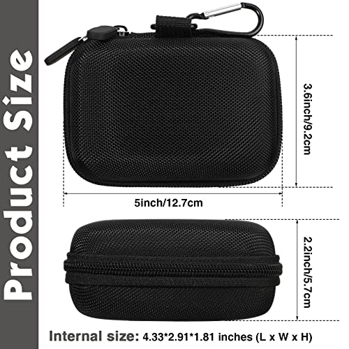 Sanwuta 2-Pack EVA Travel Card Case – Hard Protective Storage for Playing Cards (Black)
