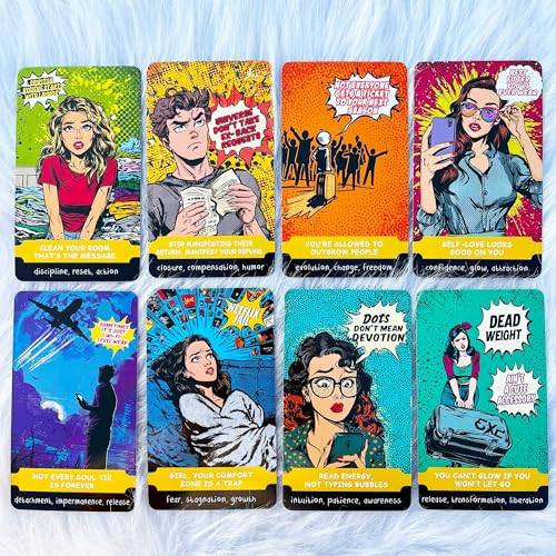 Sassy Blunt Oracle Cards Deck 54 Cards for Relationships, Boundaries & Self Worth