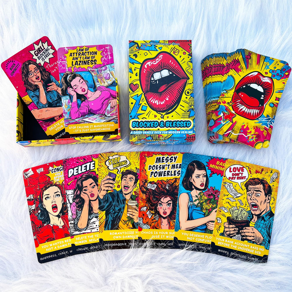 Sassy Blunt Oracle Cards Deck 54 Cards for Relationships, Boundaries & Self Worth