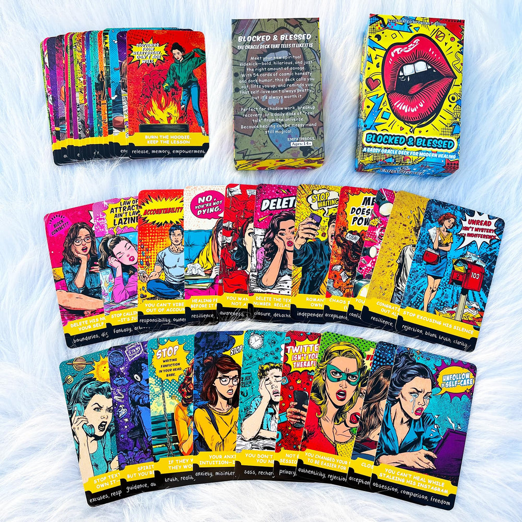 Sassy Blunt Oracle Cards Deck 54 Cards for Relationships, Boundaries & Self Worth