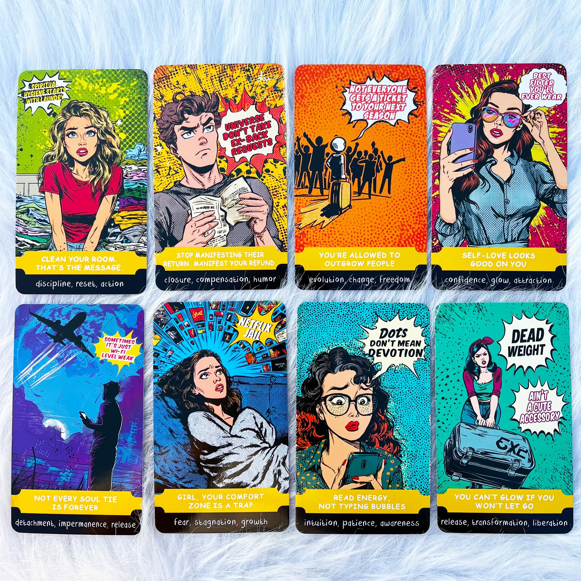 Sassy Blunt Oracle Cards Deck 54 Cards for Relationships, Boundaries & Self Worth