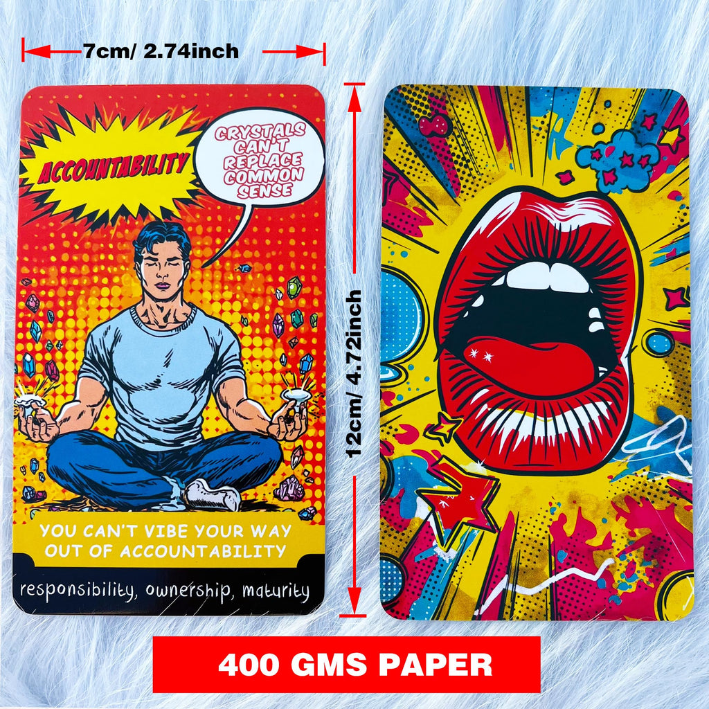 Sassy Blunt Oracle Cards Deck 54 Cards for Relationships, Boundaries & Self Worth