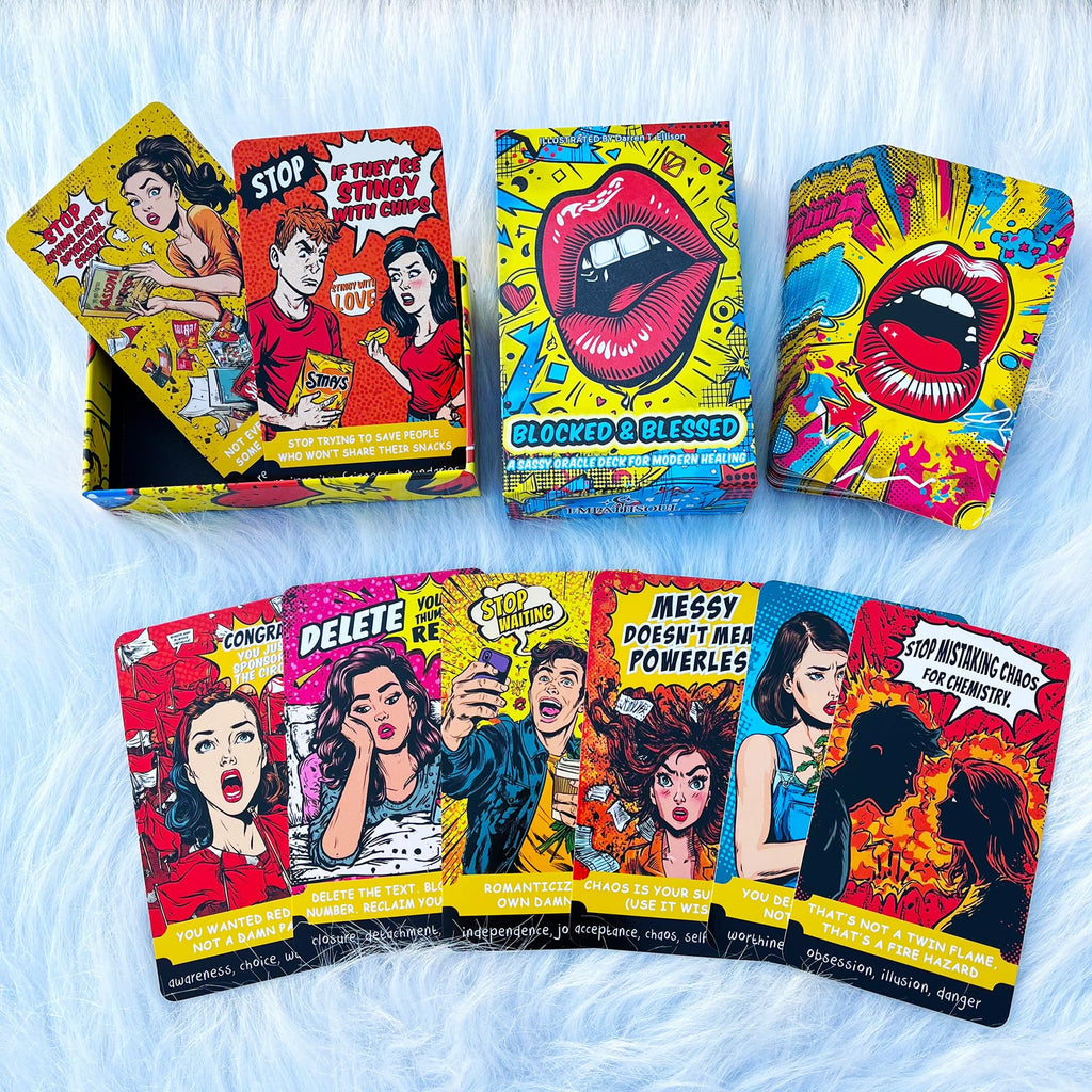 Sassy Blunt Oracle Cards Deck 54 Cards for Relationships, Boundaries & Self Worth
