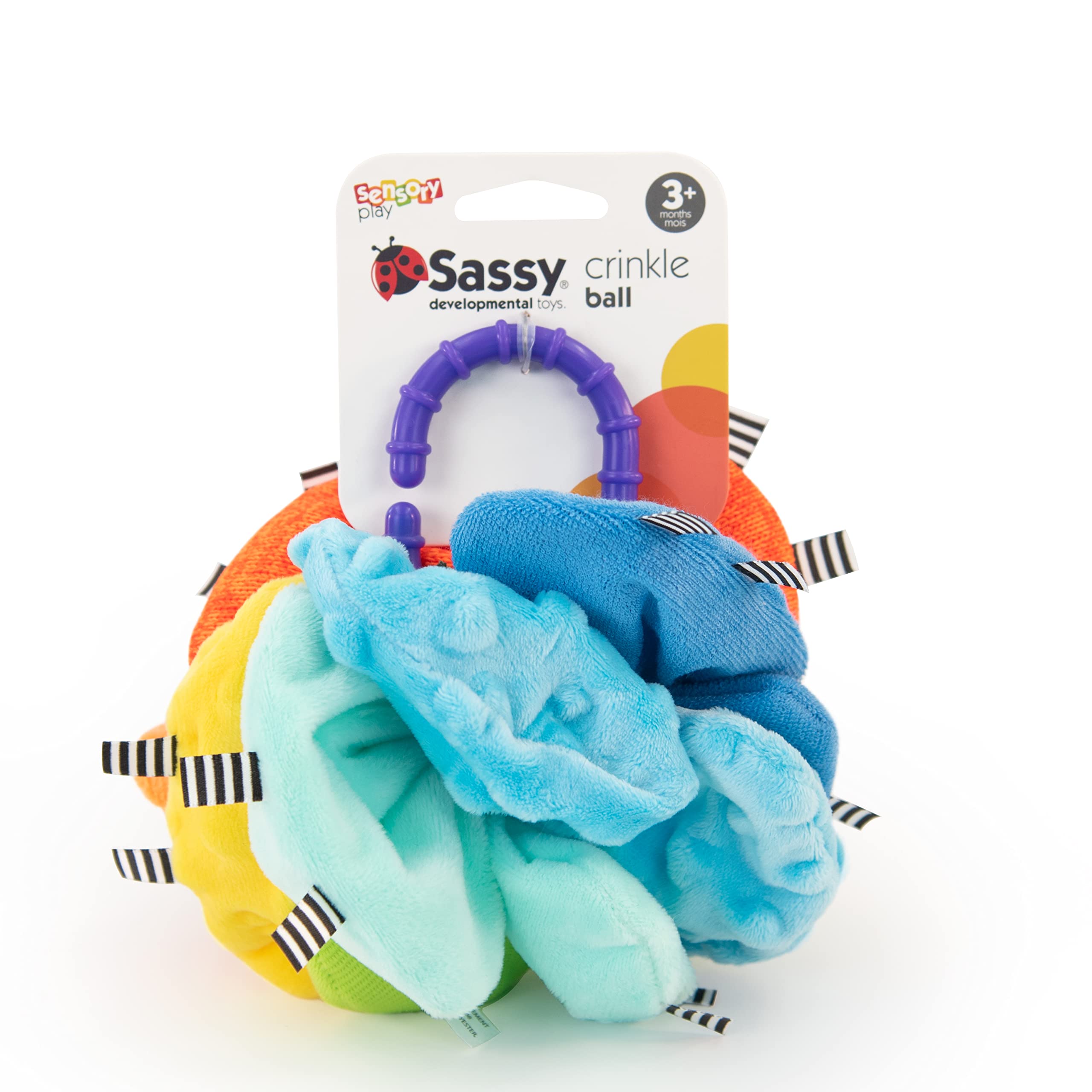Sassy Crinkle Ball – Sensory Toy with Crinkle Textures for Ages 3+ Months