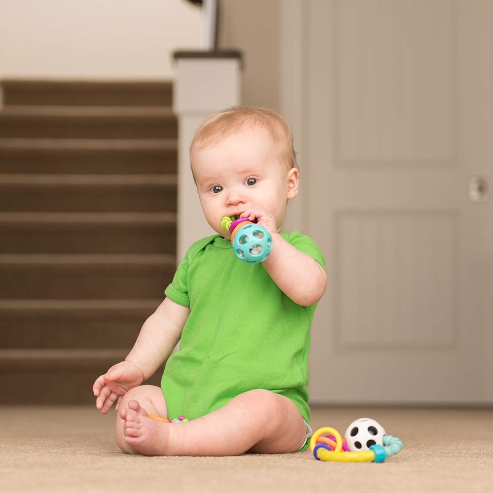 Sassy My First Rattles Newborn Gift Set – 3 Soft Rattles for Ages 0+