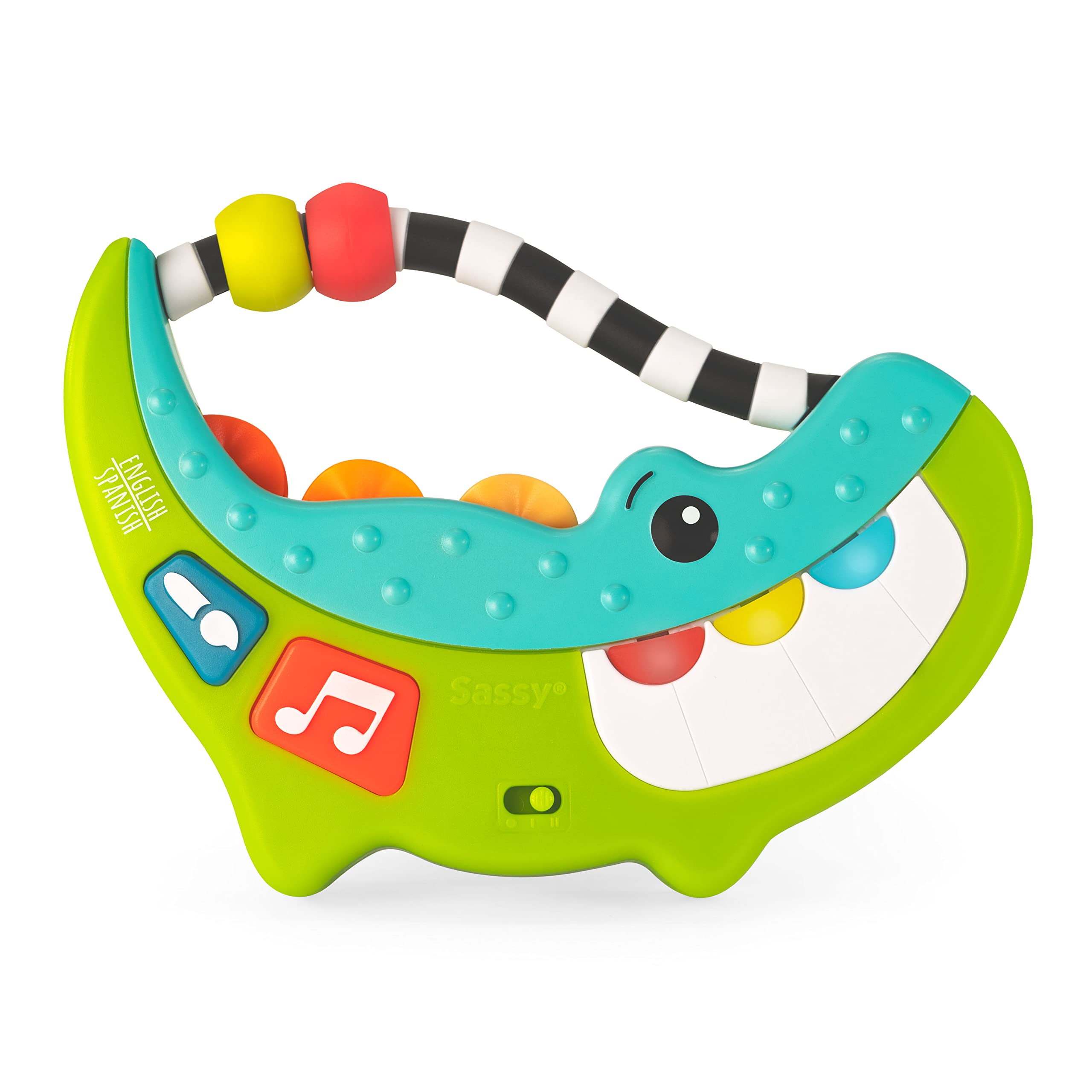 Sassy Rock-a-Dile Musical Toy – Color & Music Modes with English & Spanish