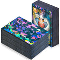 Sayglossy 200 Holographic Card Sleeves – Black Matte Kpop Photocard Protectors (2.6x3.6 inches)