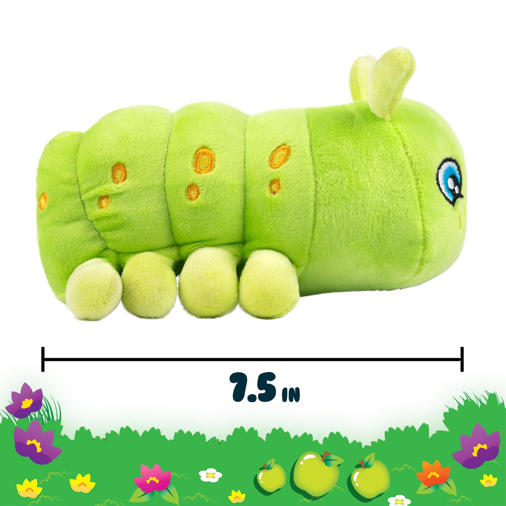 Scentco Snuggle Bugs Caterpillar – Green Apple Scented Plush Toy for Kids, Aromatherapy Gift