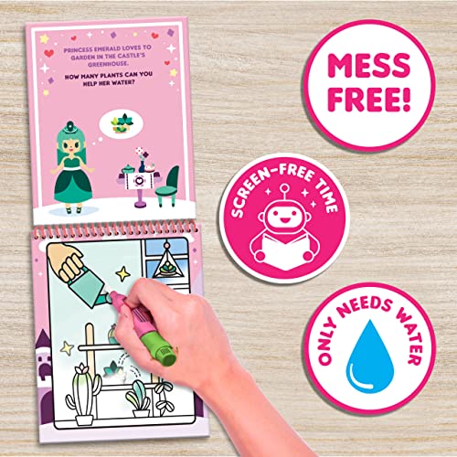 Scentco Water Magic Reusable Activity Books – Unicorn & Castle and Pet Paradise – No-Mess Scented Water Reveal Coloring