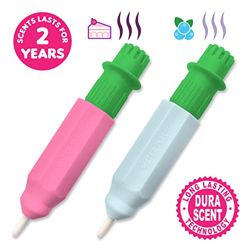 Scentco Water Magic Reusable Activity Books – Unicorn & Castle and Pet Paradise – No-Mess Scented Water Reveal Coloring