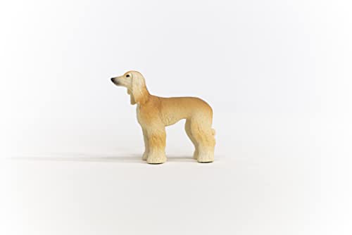 Schleich Afghan Hound Figurine – Realistic Farm World Dog Toy for Kids Ages 3+
