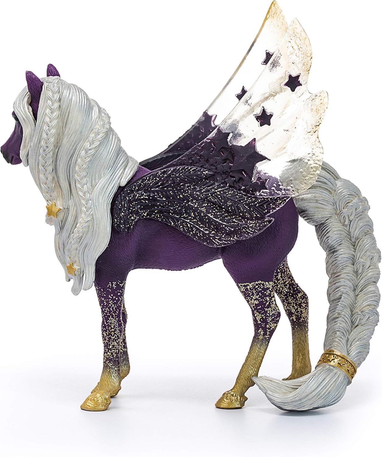 Schleich Bayala 7-inch Star Pegasus Figurine - Magical Winged Horse with Glitter Body & Starry Wings - Fantasy Collectible for Kids Ages 5+