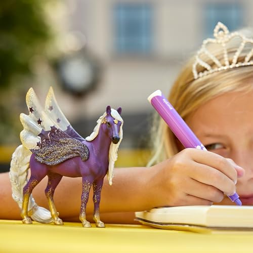 Schleich Bayala 7-inch Star Pegasus Figurine - Magical Winged Horse with Glitter Body & Starry Wings - Fantasy Collectible for Kids Ages 5+