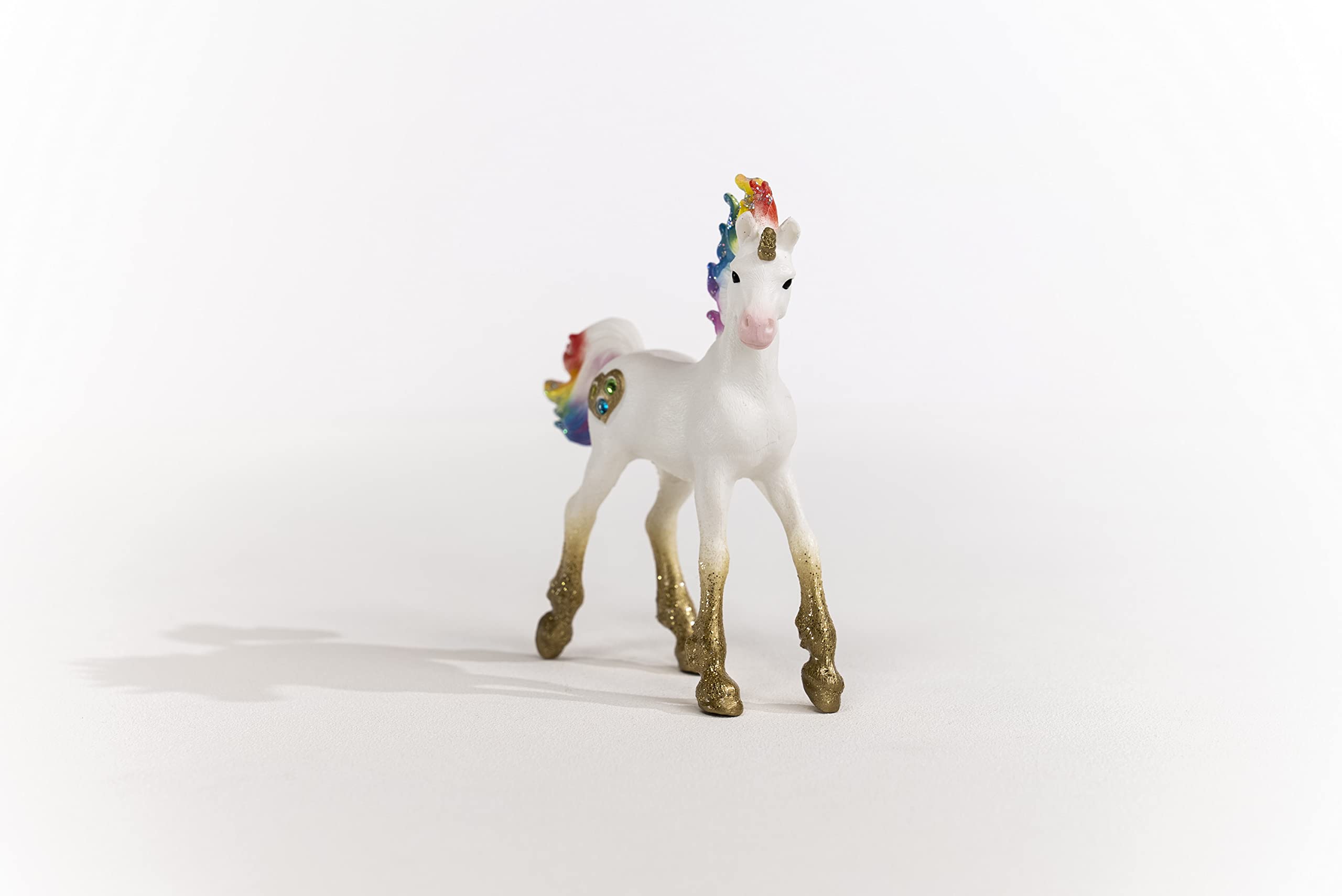 Schleich Bayala Rainbow Unicorn Foal – Colorful Fantasy Horse Figurine for Kids Ages 5+