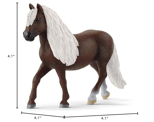 Schleich Black Forest Mare Toy Horse Figurine – Realistic Farm Animal Collectible for Kids Ages 3+