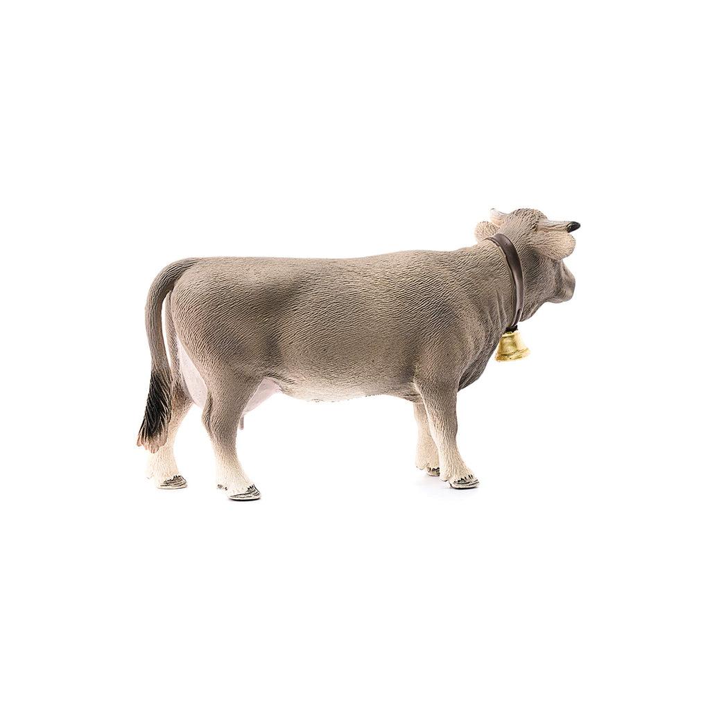 Schleich Braunvieh Cow Figurine – Realistic Farm Animal Toy for Kids Ages 3+