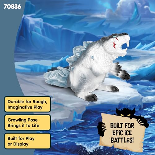 Schleich Eldrador Creatures Ice Beaver Toy – 6-Inch Frost Monster Figurine for Kids Ages 7+ (70836)