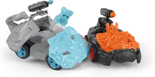 Schleich Eldrador Creatures Ice CrashMobile with Mini Creature – Pull-Back Action Car That Shoots & Ejects on Impact
