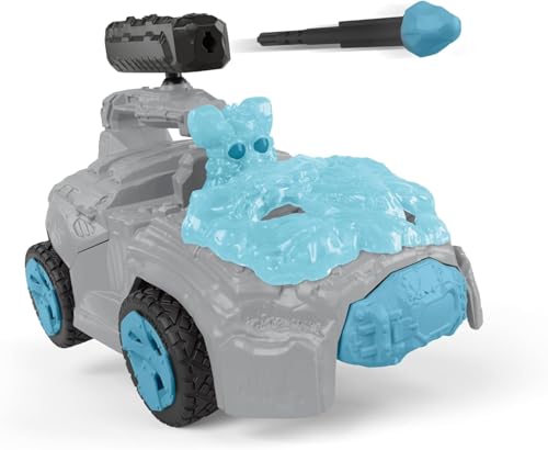 Schleich Eldrador Creatures Ice CrashMobile with Mini Creature – Pull-Back Action Car That Shoots & Ejects on Impact