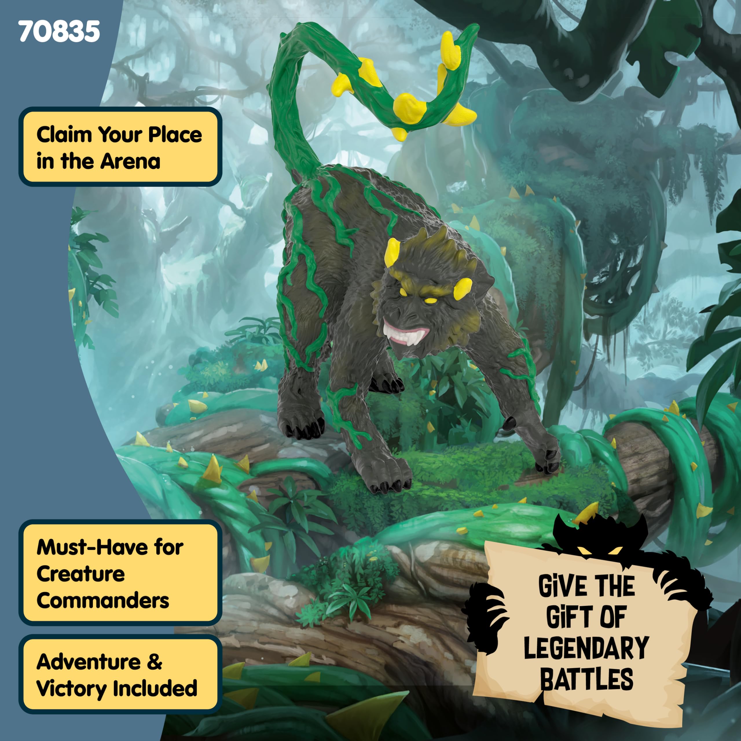 Schleich Eldrador Jungle Chimpanzee – 3-Inch Monster Figure for Kids Ages 7+