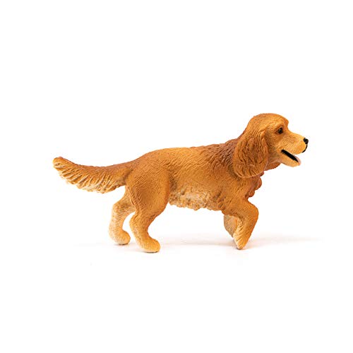 Schleich English Cocker Spaniel Figurine – Realistic Farm World Toy for Ages 3-8