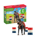 Schleich Farm World Barrel Racing Set - 7-Piece Cowgirl & Horse Rodeo Playset for Ages 3+