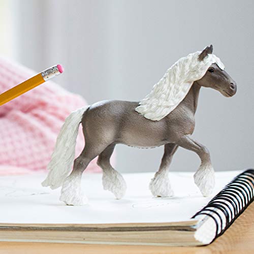 Schleich Farm World Silver Dapple Mare Horse Figurine - Realistic Gray Toy for Kids Ages 3+