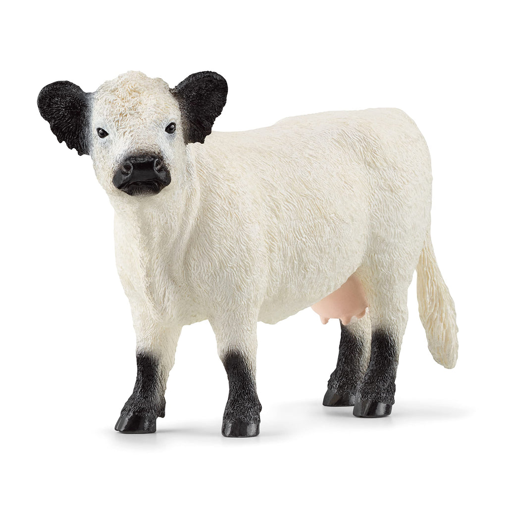 Schleich Galloway Cow Figurine - Realistic Farm Animal Toy for Kids Ages 3+