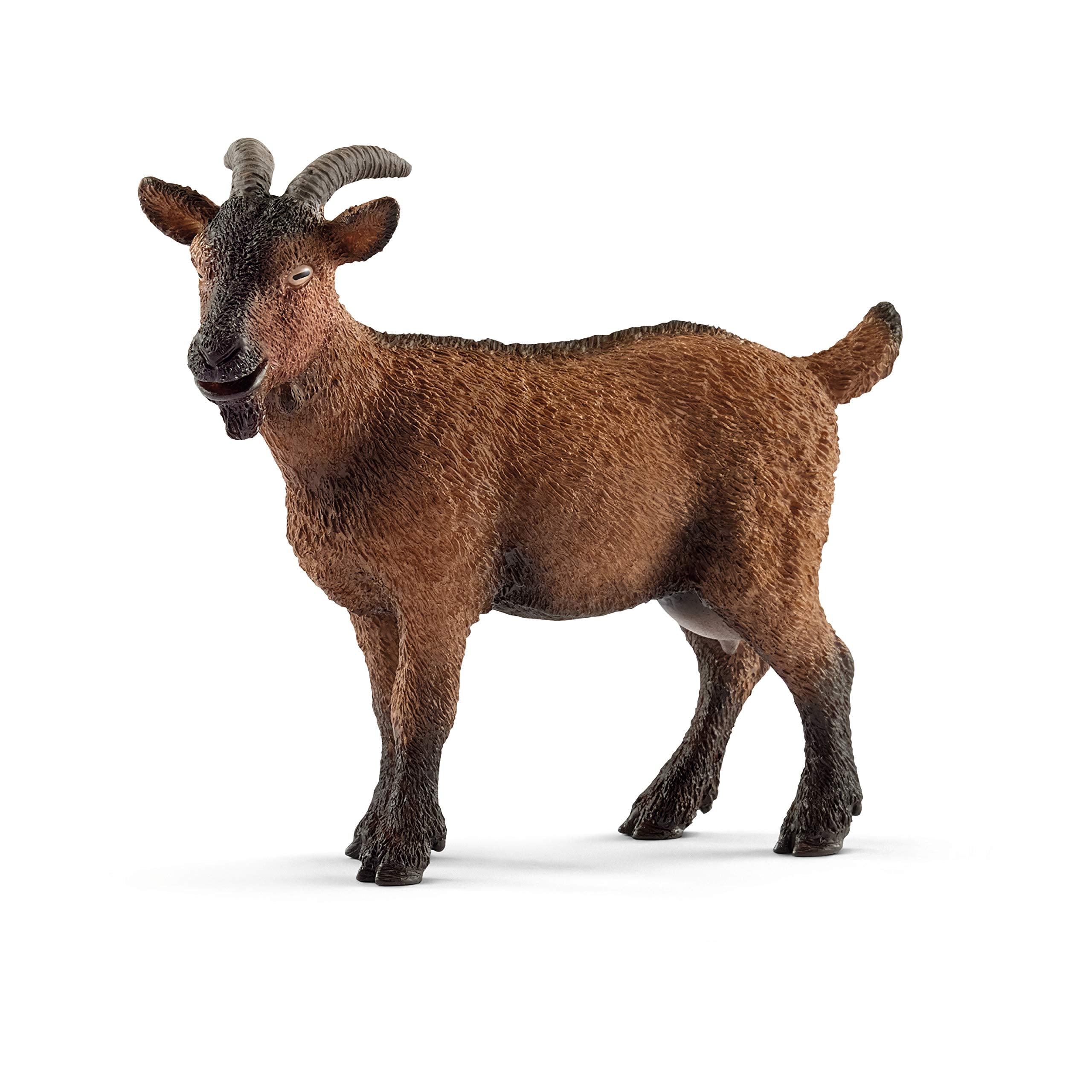 Schleich Goat Figurine – Realistic Farm Animal Toy for Kids Ages 3-8