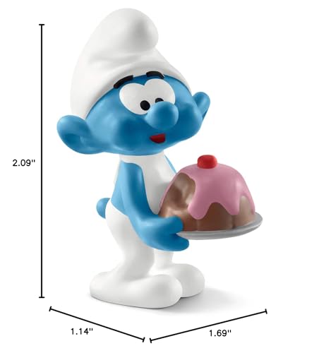 Schleich Greedy Smurf Figurine – Detailed Smurfs Toy for Imaginative Play