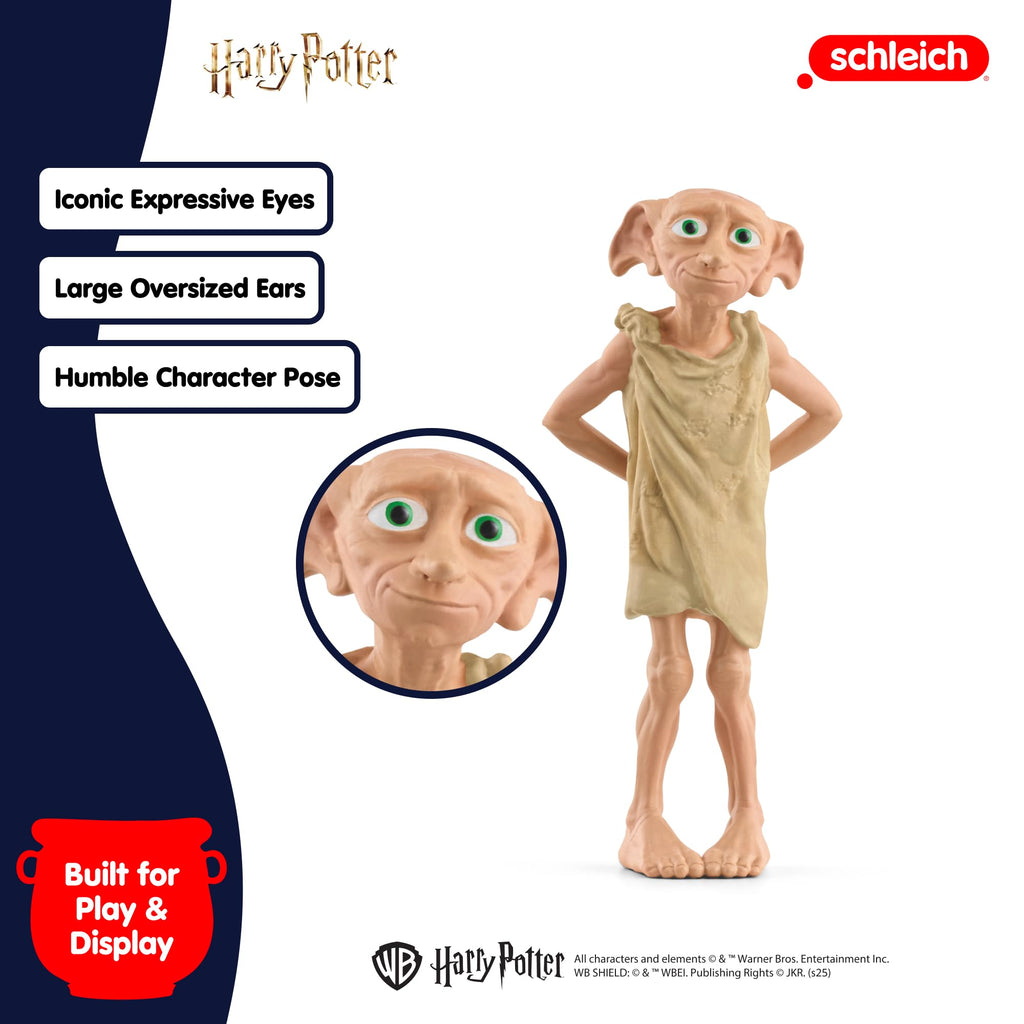 Schleich Harry Potter Dobby Figurine - 3-Inch Collectible House-Elf Toy for Ages 6+