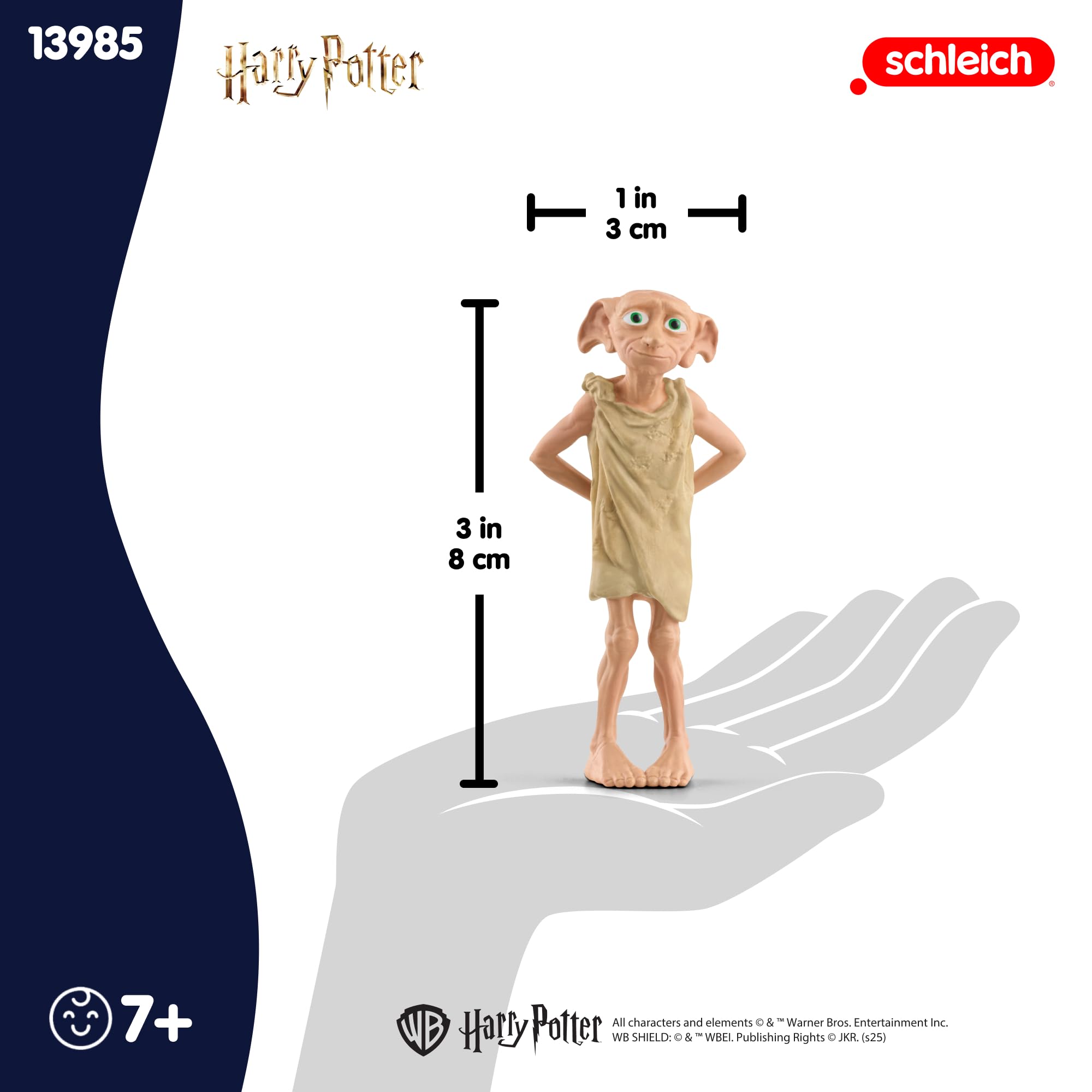 Schleich Harry Potter Dobby Figurine - 3-Inch Collectible House-Elf Toy for Ages 6+