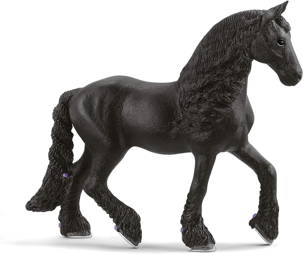 Schleich Horse Club Frisian Mare Toy Figurine – Detailed Braided Mane & Realistic Design, Imaginative Play for Kids Ages 5+