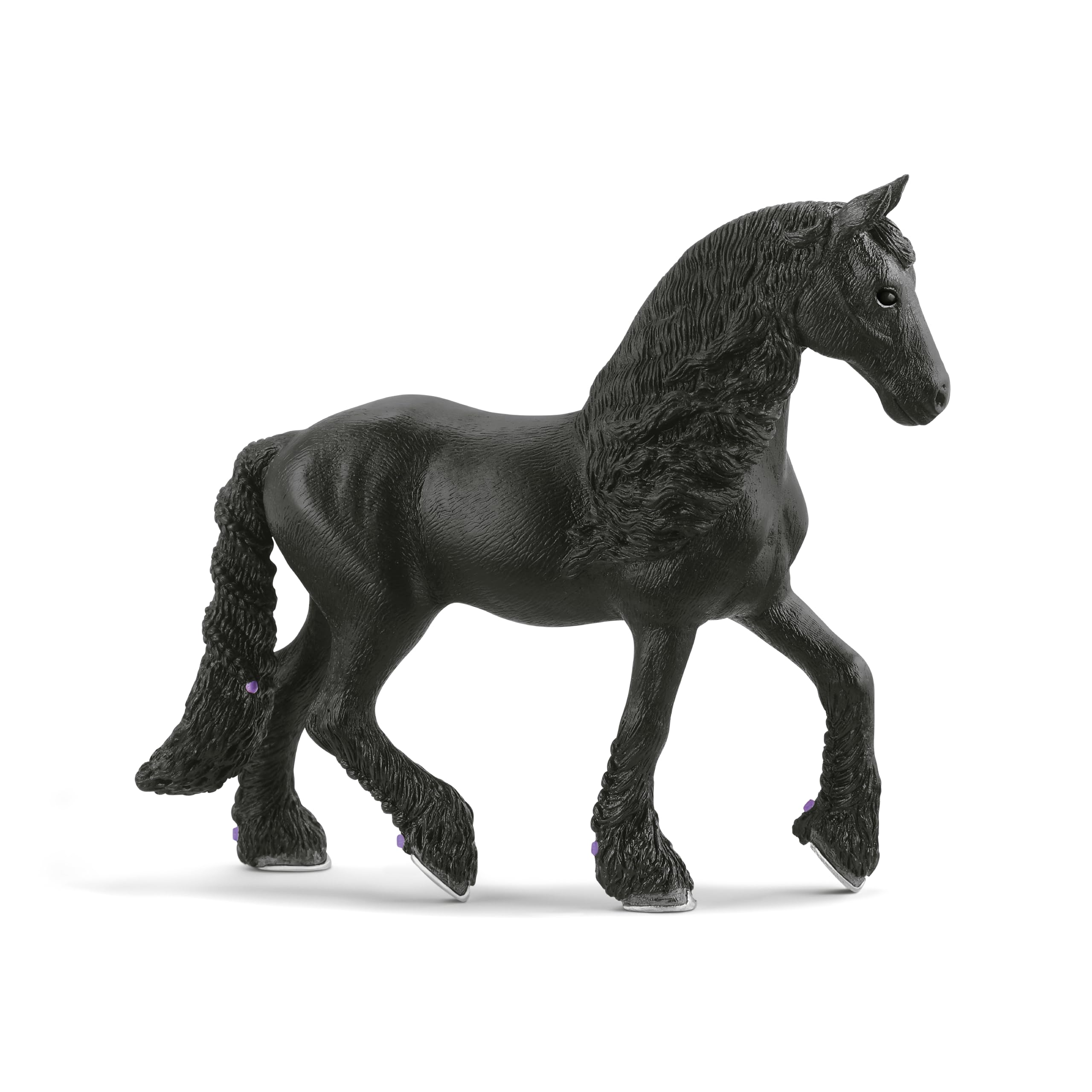 Schleich Horse Club Frisian Mare Toy Figurine – Detailed Braided Mane & Realistic Design, Imaginative Play for Kids Ages 5+