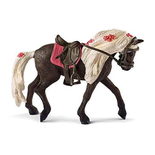 Schleich Horse Club Rocky Mountain Mare Horse Show Playset – 3-Piece Figurine Set for Kids Ages 5-12
