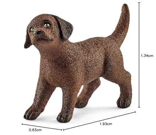 Schleich Labrador Retriever Puppy Figurine – Realistic Farm Animal Toy for Kids Ages 3+