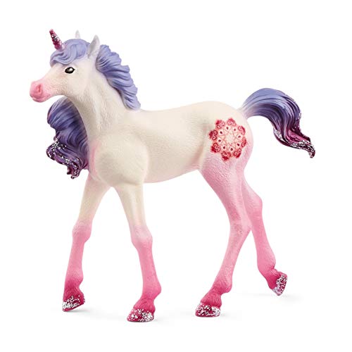 Schleich Mandala Unicorn Foal – Pink and Purple Unicorn Toy Figurine for Kids Ages 5+