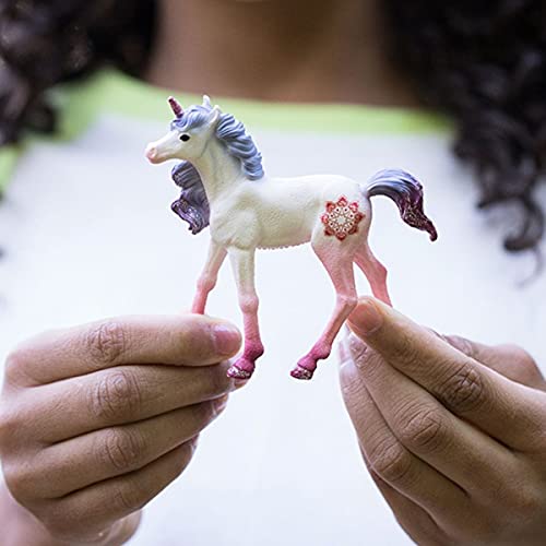 Schleich Mandala Unicorn Foal – Pink and Purple Unicorn Toy Figurine for Kids Ages 5+