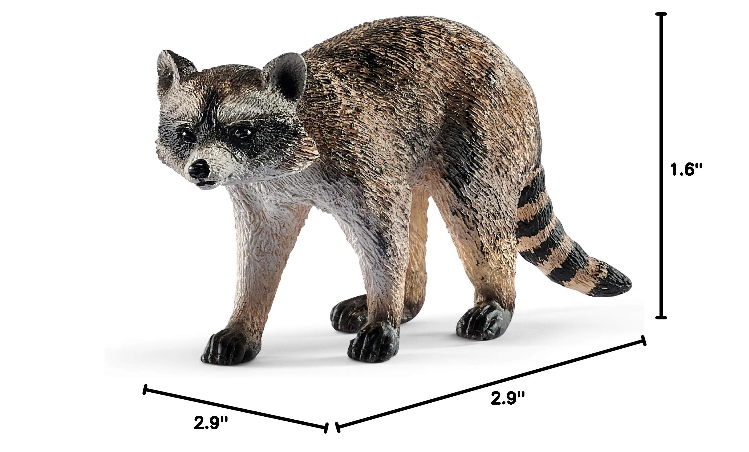Schleich Raccoon Figurine – Realistic Wild Life Toy for Kids Ages 3+