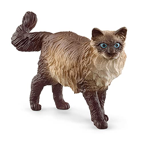 Schleich Ragdoll Cat Figurine – Realistic Farm World Toy for Kids Ages 3+