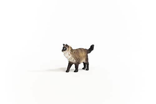 Schleich Ragdoll Cat Figurine – Realistic Farm World Toy for Kids Ages 3+