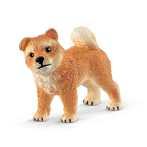 Schleich Shiba Inu Mother and Puppy – 4-Piece Figurine Set for Imaginative Play, Ages 3+