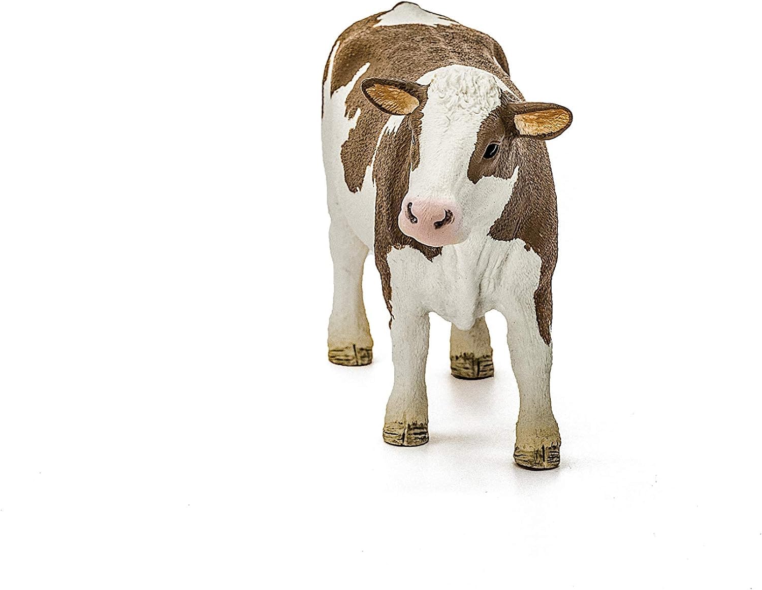 Schleich Simmental Cow Figurine – Realistic Farm Animal Toy for Imaginative Play Ages 3+
