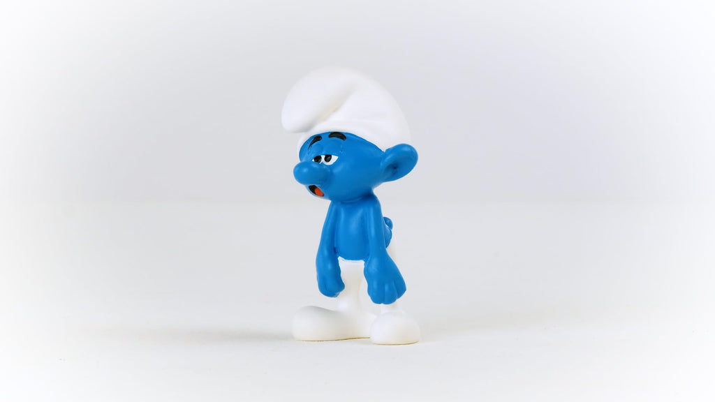 Schleich Smurfs Dimwitty Smurf Figure - Retro Collectible Toy Figurine