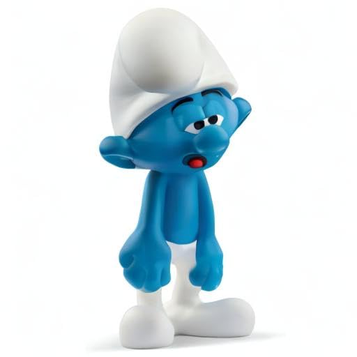 Schleich Smurfs Dimwitty Smurf Figure - Retro Collectible Toy Figurine