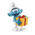 Schleich Smurfs Toy Figurine - Smurf with Present for Imaginative Play